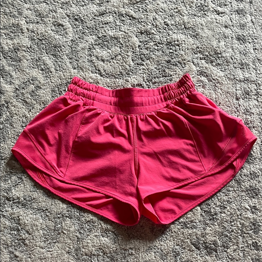 Lululemon Vibrant Pink Hotty Hot 2.5” Shorts